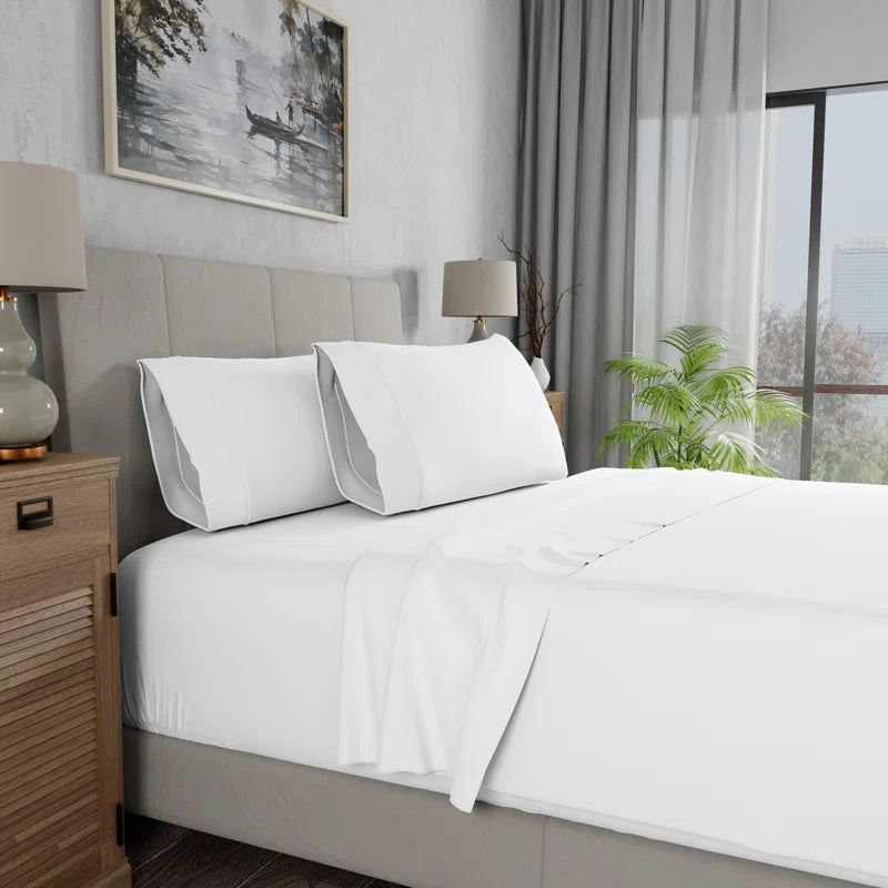 100% Cotton Lightweight Percale Weave Sheet Set