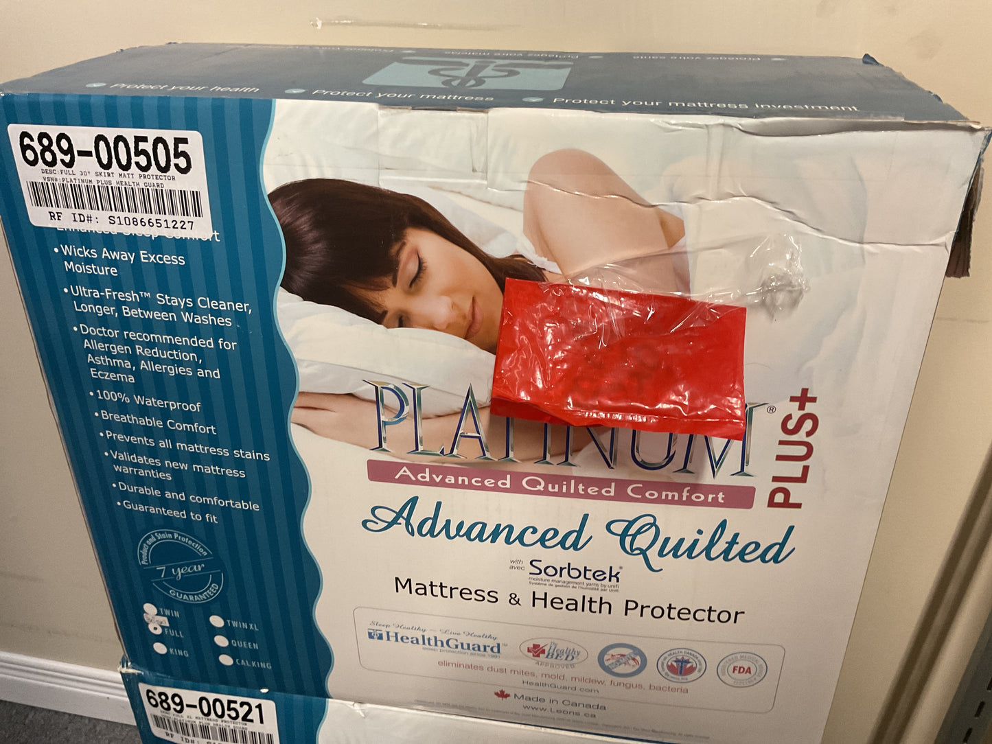 JUPE COMPLÈTE 30" PROTECTEUR DE MAT PLUS PROTECTION SANTÉ - PLATINE