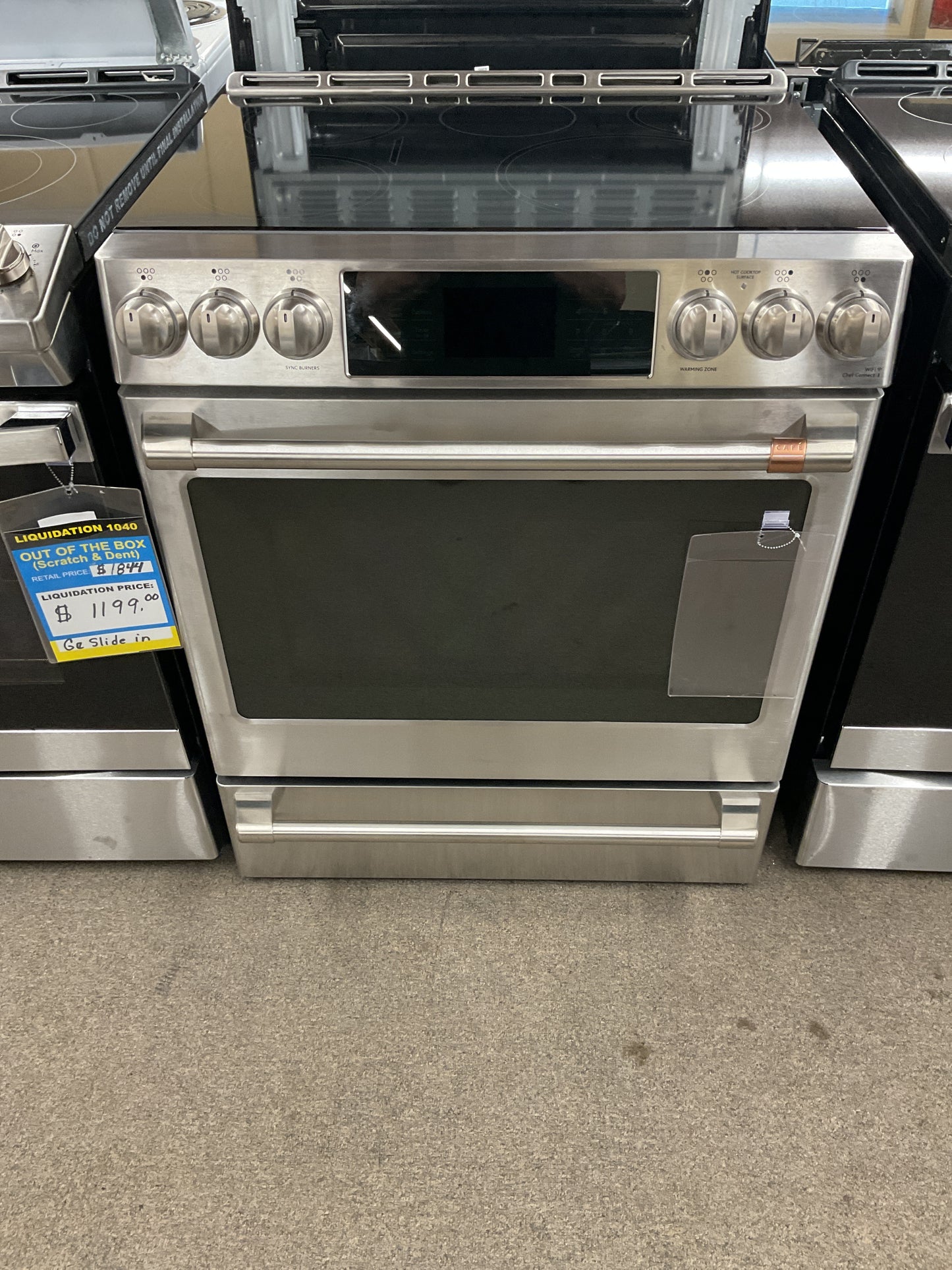 Café© 30" Induction Range with Warming Drawer and No-Preheat Air Fry Stainless Steel - CCHS900P2MS1