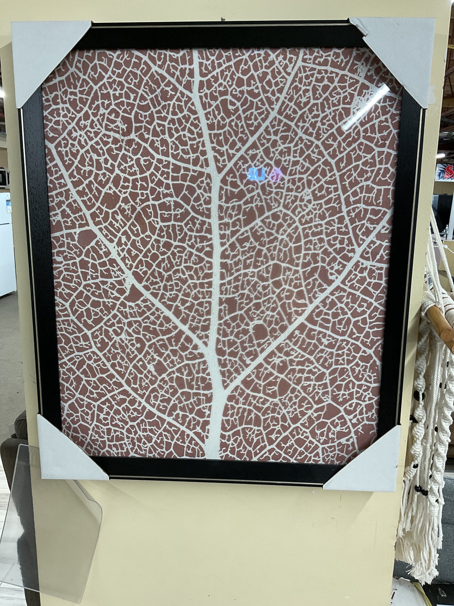 Framed Acrylic Canvas - Leaves 20X24