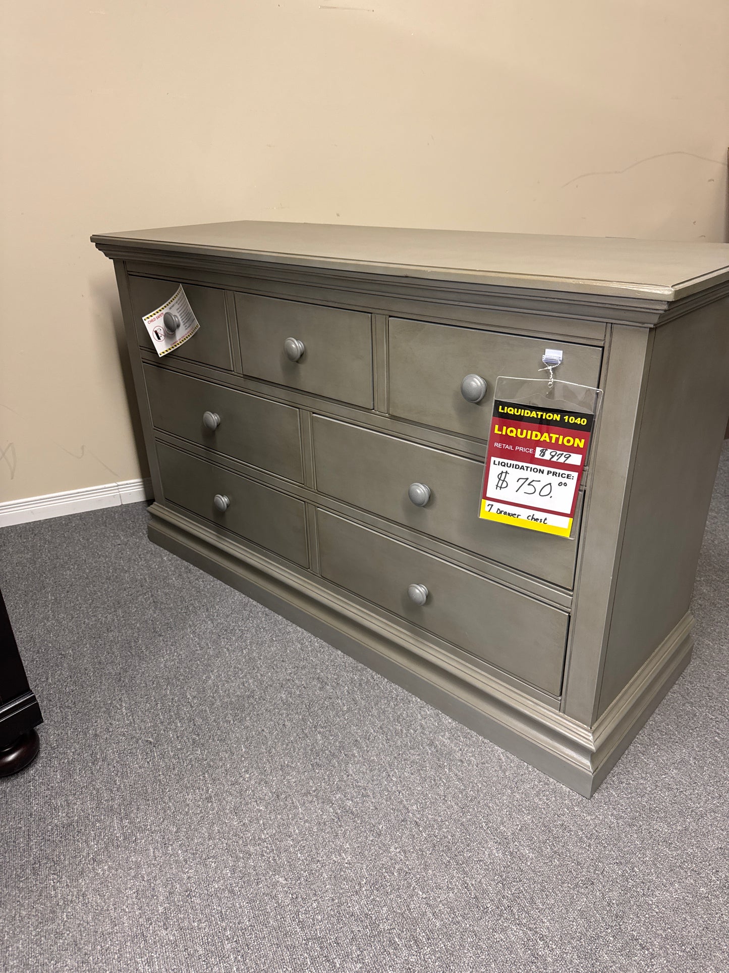 COMMODE 7 TIROIRS CLOUD -14-DD-8011LD-CLD