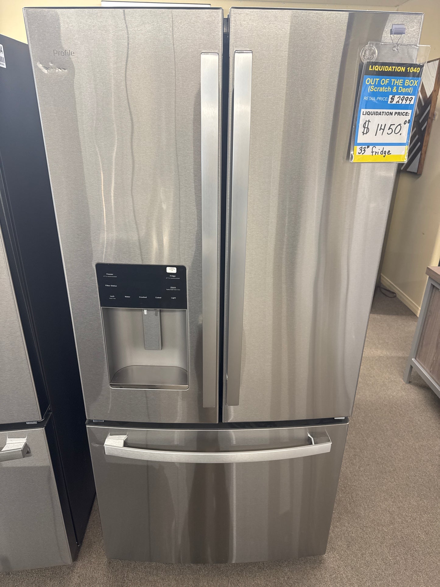 GE Profile 17.5 Cu. Ft. Refrigerator Fingerprint Resistant Stainless Steel - PYE18HYRKFS