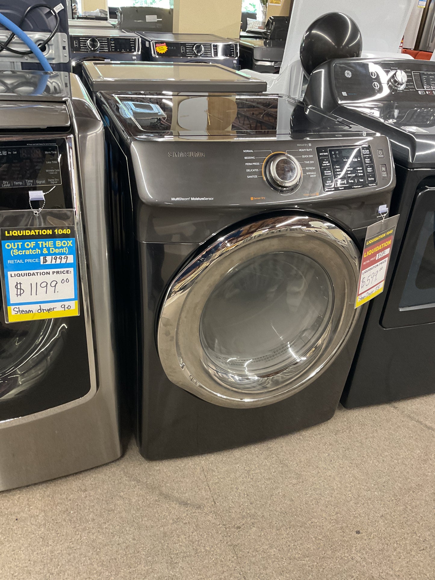 Front Load Electric Dryer with Steam, 7.5 cu.ft, DVE45N5300V
