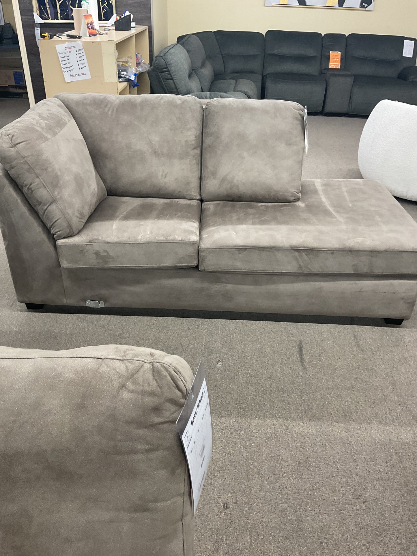 lhf corner chaise beige
