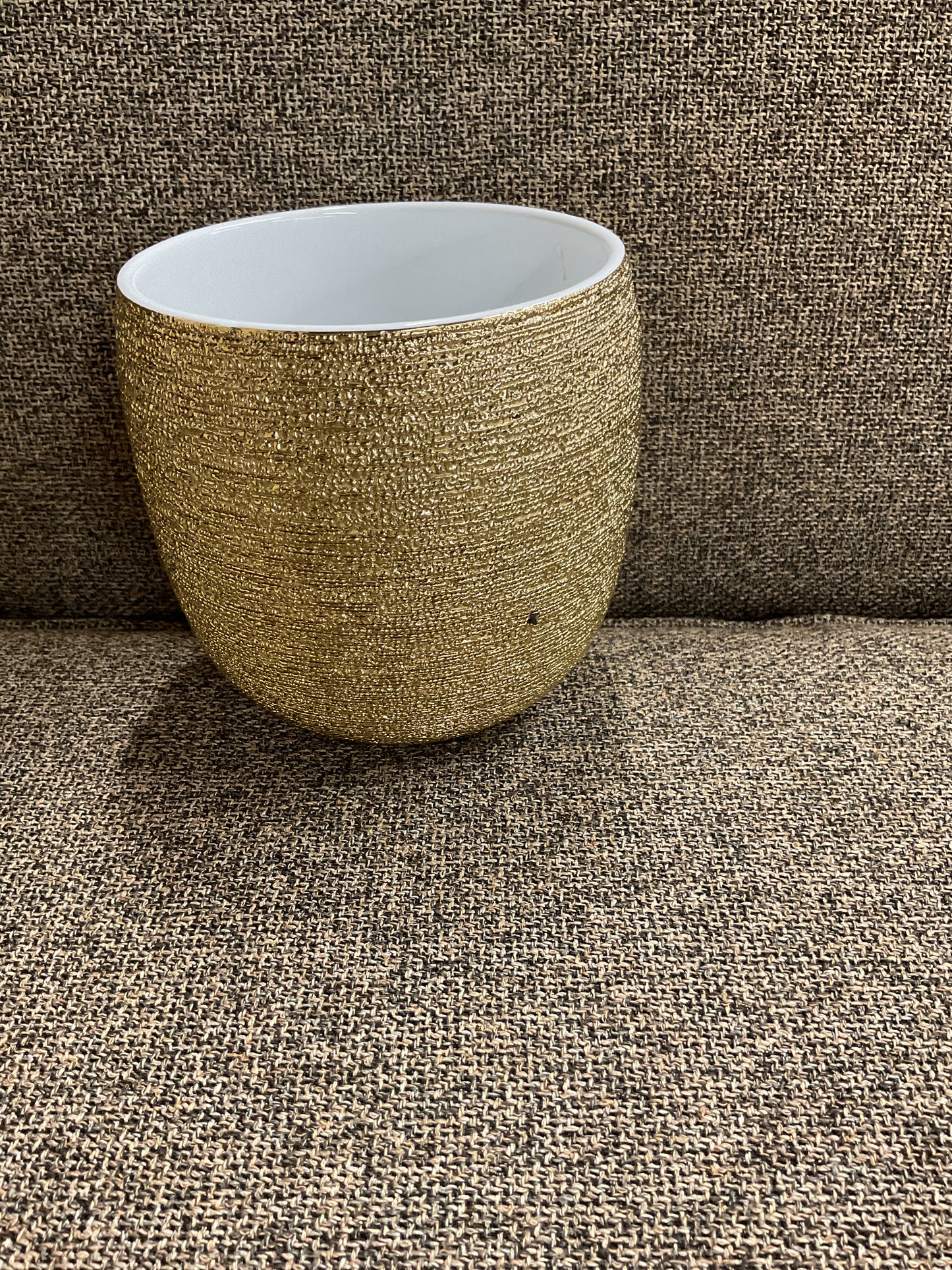 JARDINIÈRE À POT BRAVA GOLD SPUN-903219A