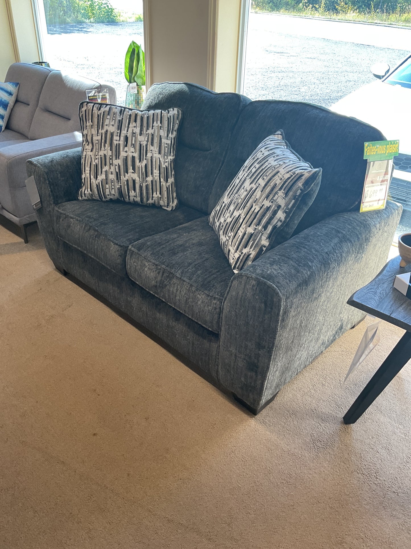 Loveseat - Gunmetal