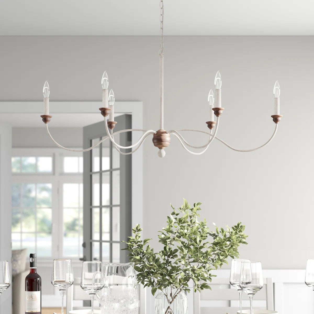 Avajo 6 - Light Dimmable Classic / Traditional Chandelier