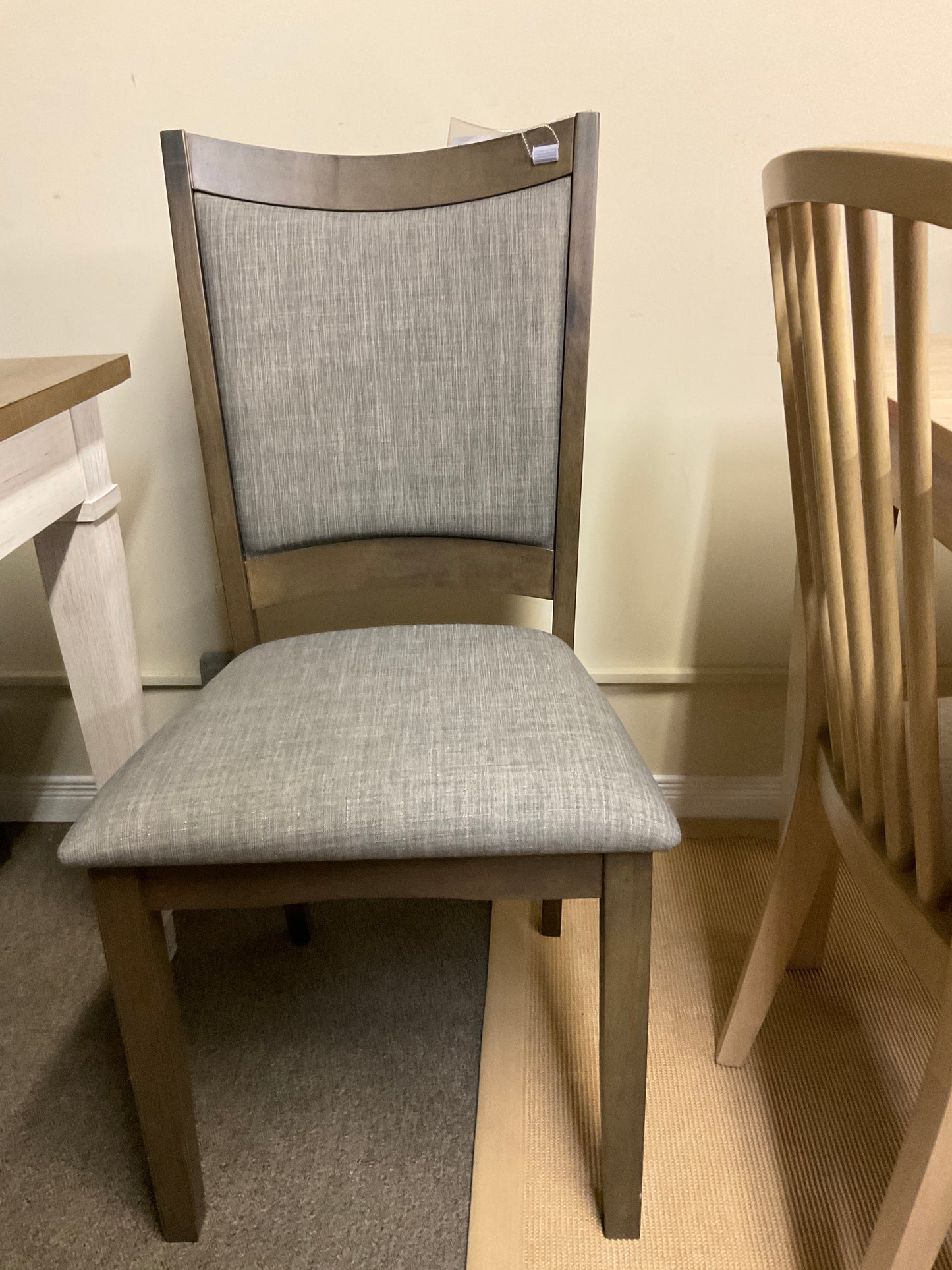 Side Chair - Walnut/Linen Gray
