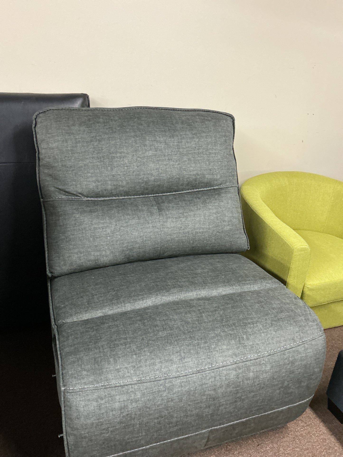 Armless Chair - Charcoal