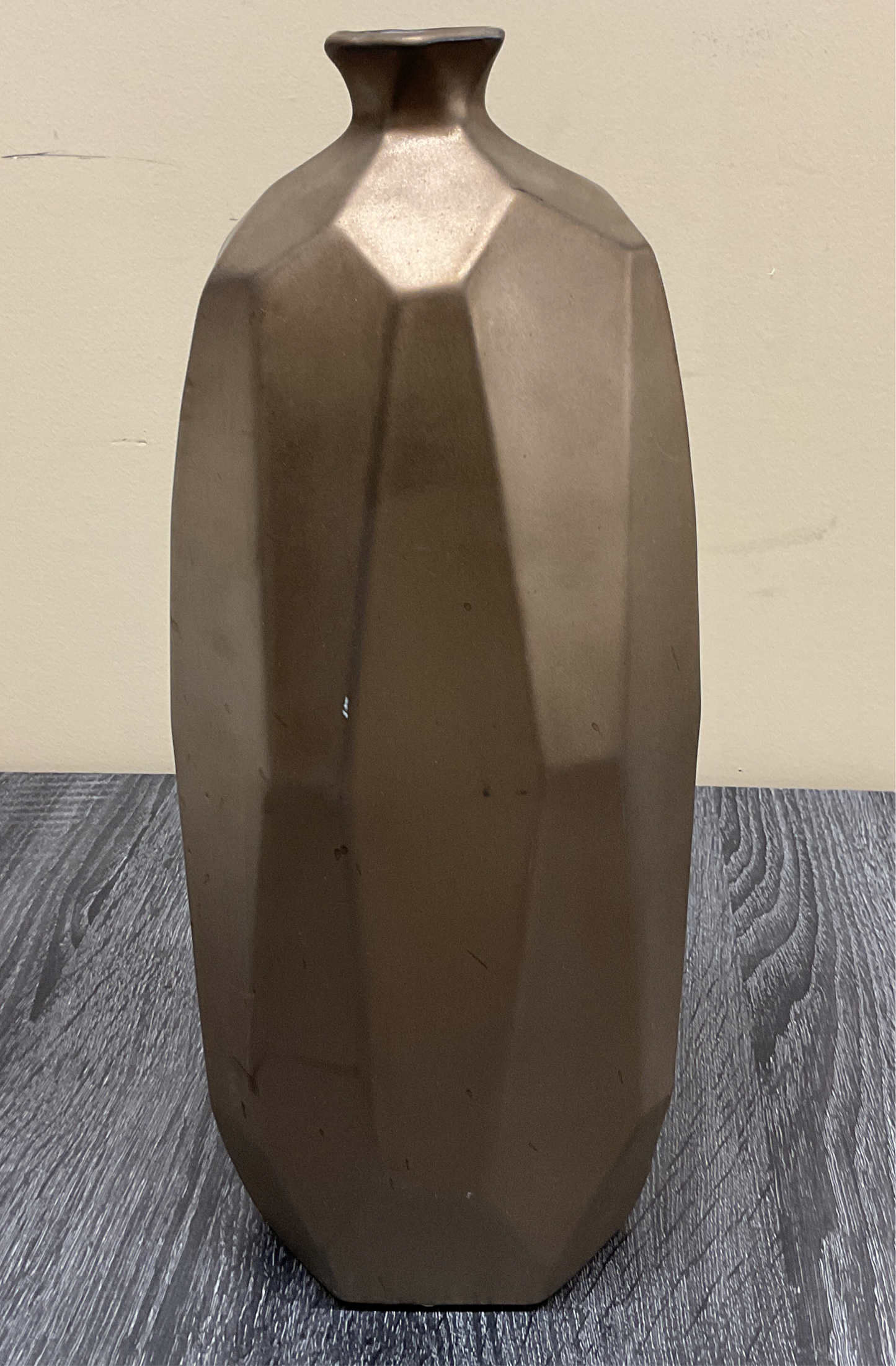 BRN METALLIC VASE LG