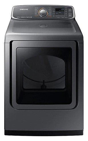 Samsung 7.4 cu. ft. Electric Dryer with Multi-Steam Technology in Platinum. - DVE52M7750P/AC