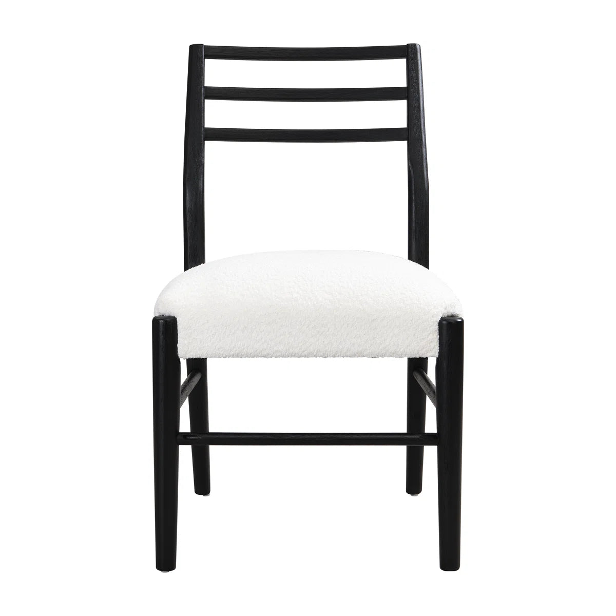 Upholstered Side Chair - Black & White