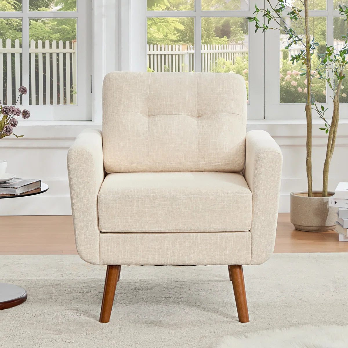 Estes 30" Wide Tufted Armchair Accent Chair