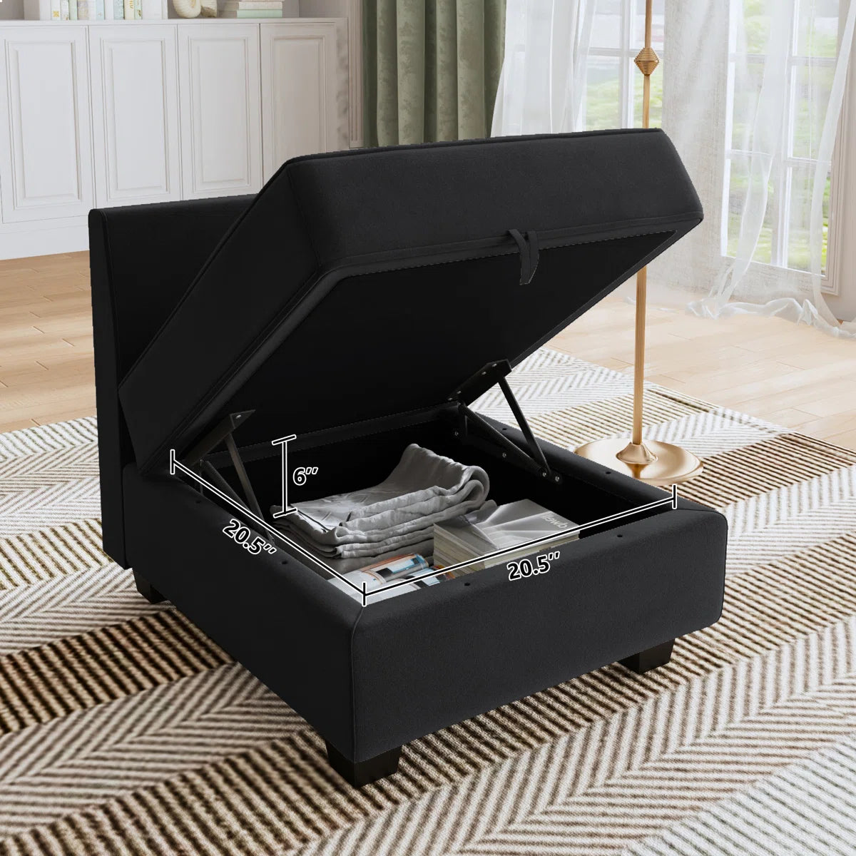 Pashko 25.6" Wide Velvet Slipper Chair