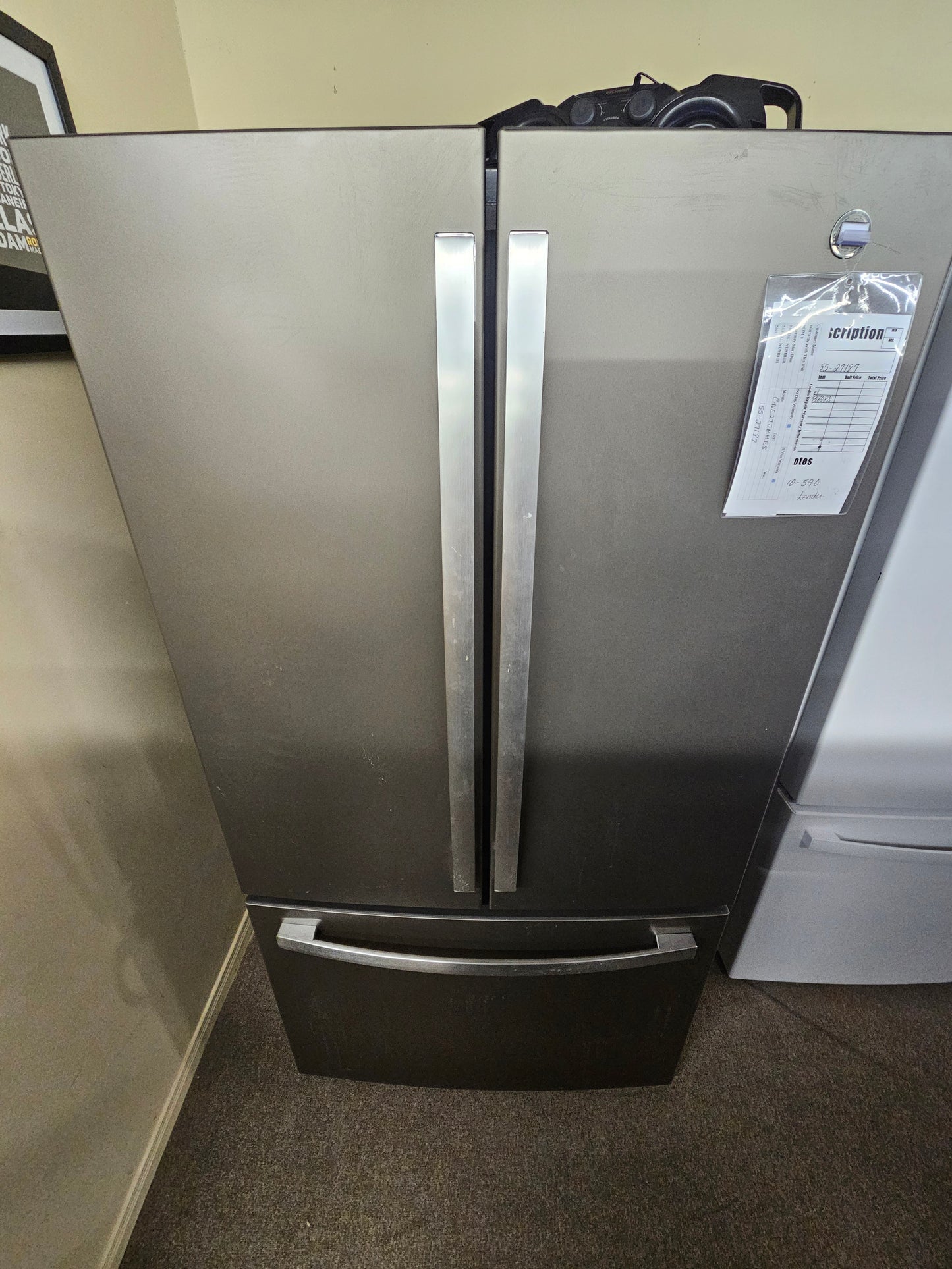 GE 27 Cu. Ft, French Door Refrigerator Slate - GNE27JMMES
