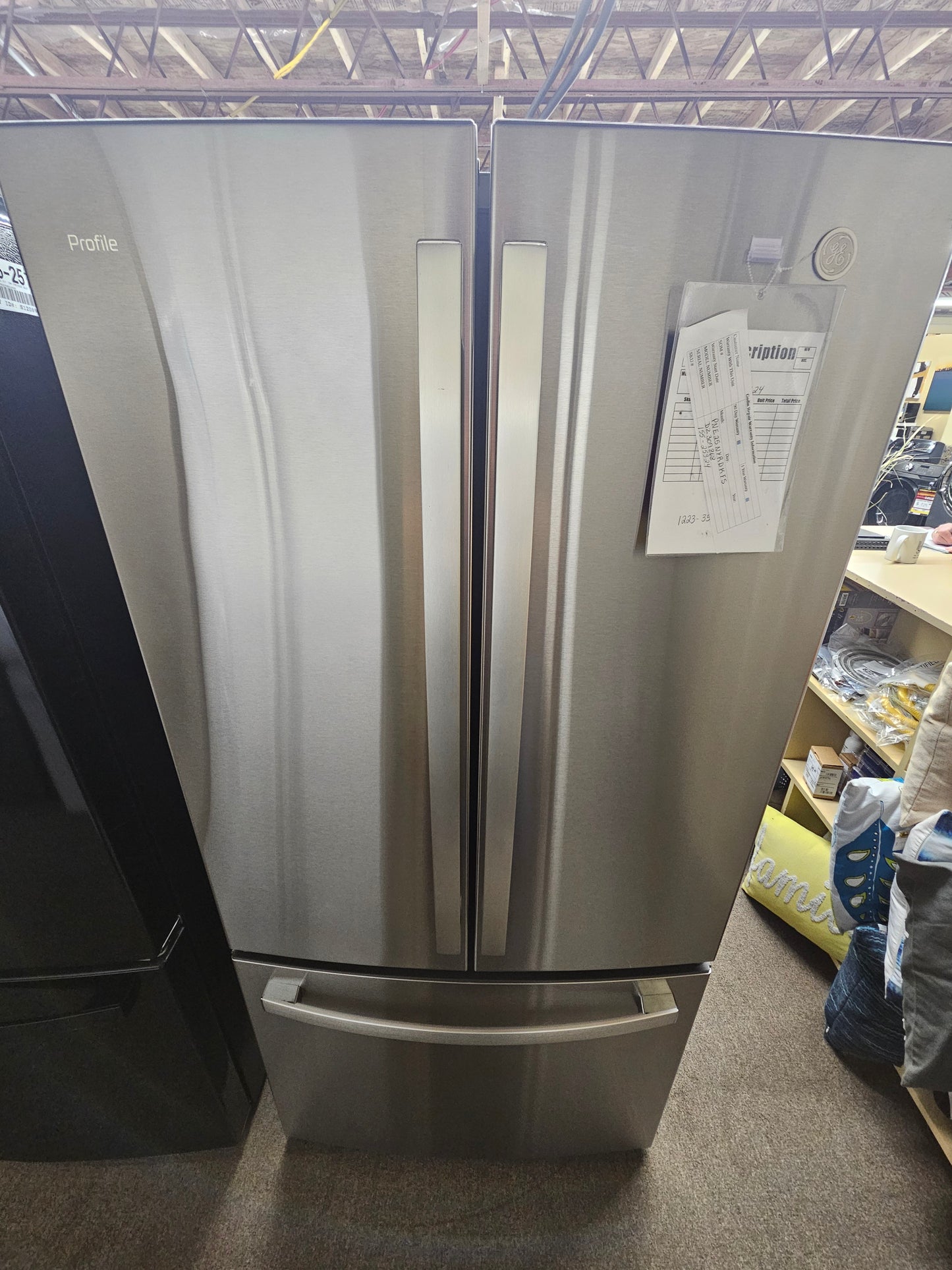 GE Profile 24.8 Cu. Ft. Refrigerator Fingerprint Resistant Stainless Steel - PNE25NYRKFS