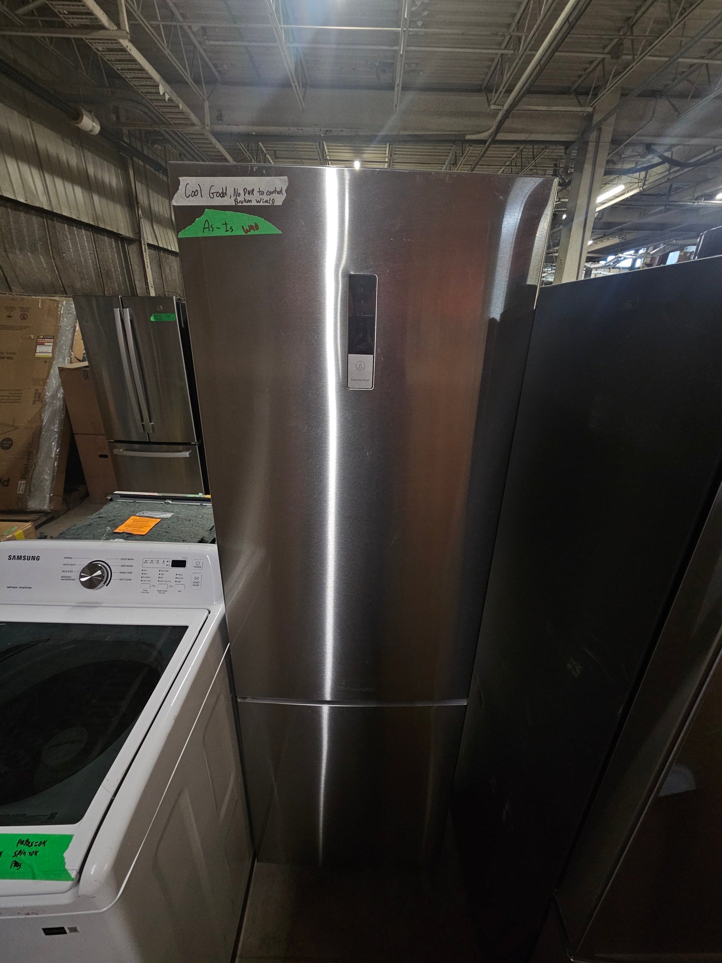 Moffat 11 Cu. Ft. Counter Depth Bottom Freezer Refrigerator Stainless Steel - MBE11DSVSS