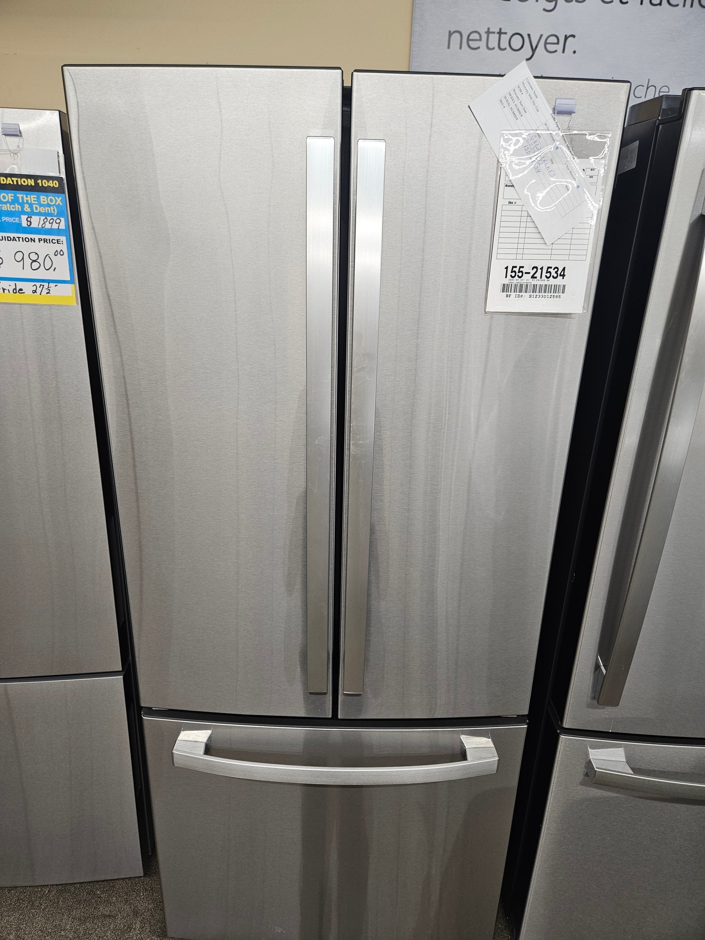GE 20.8 Cu. Ft. French-Door Refrigerator Fingerprint Resistant Stainless Steel - GNE21DYRKFS