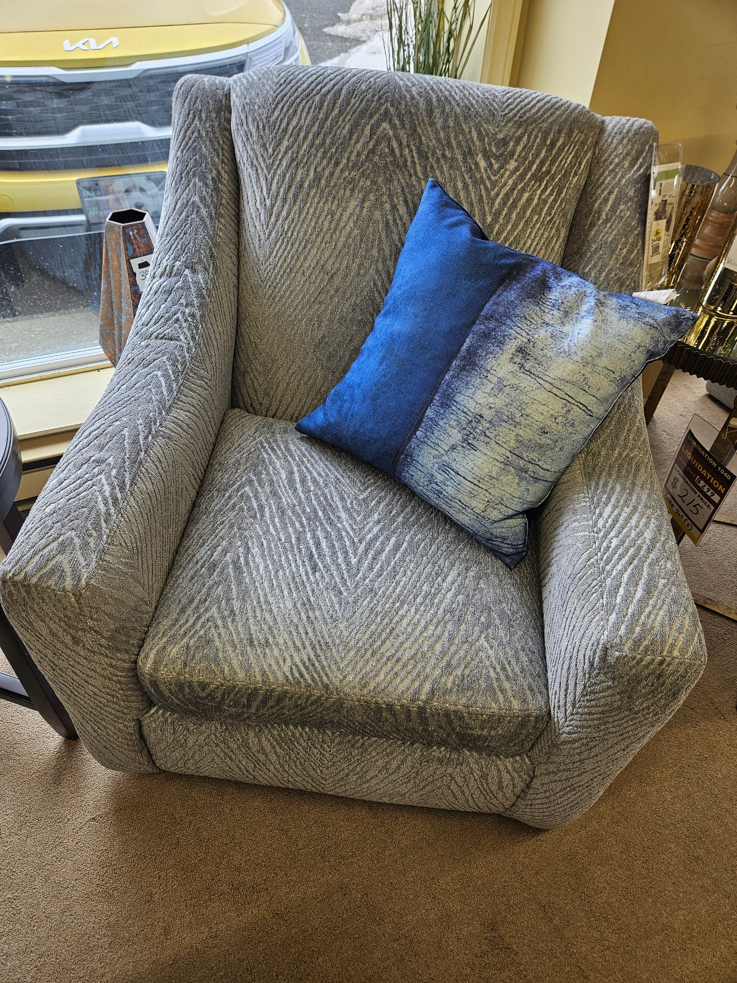 Swivel Chair - Shark Fabric