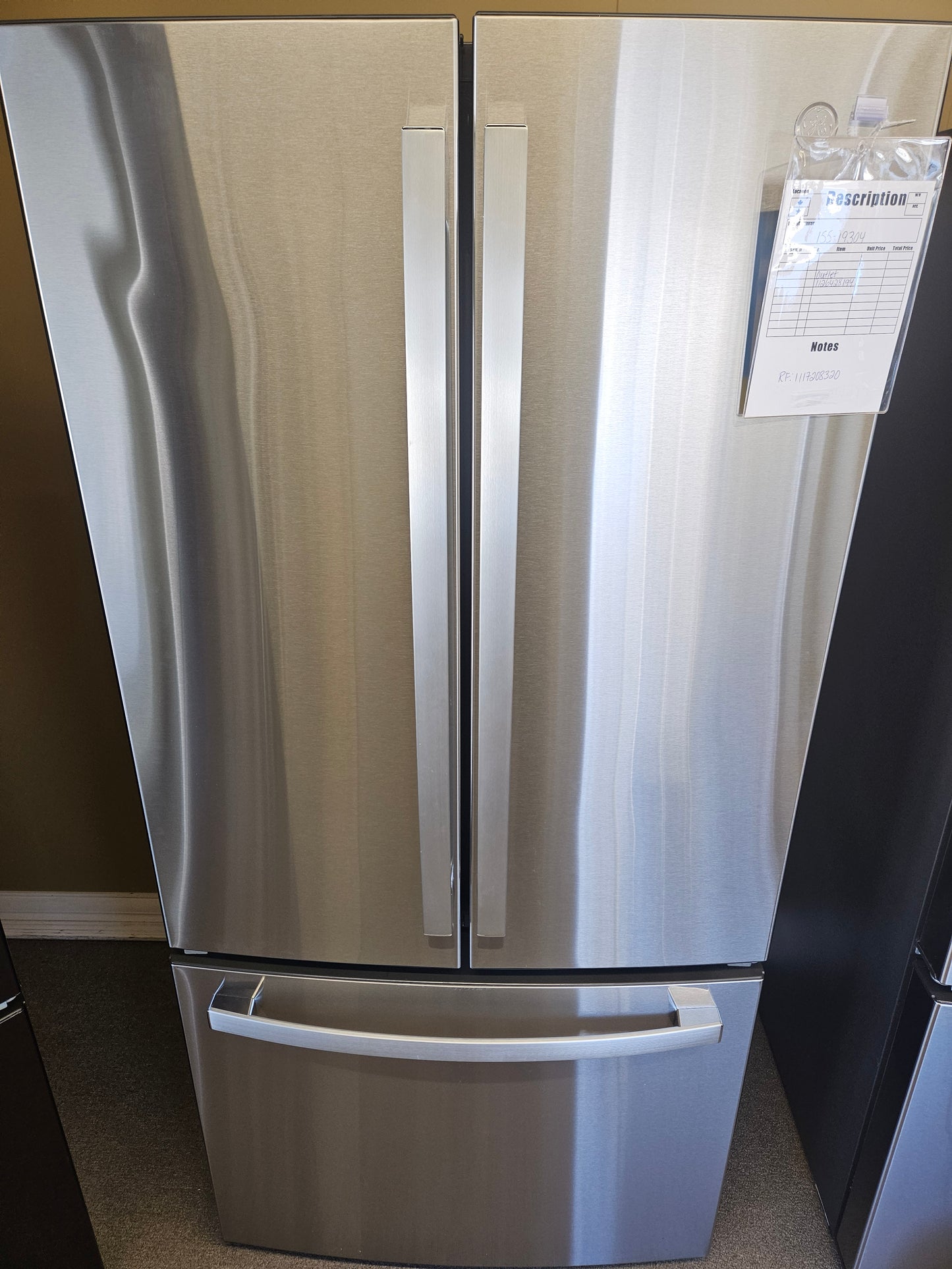 GE 18.6 Cu. Ft. Counter-Depth French-Door Refrigerator Fingerprint Resistant Stainless Steel - GWE19JYLFS