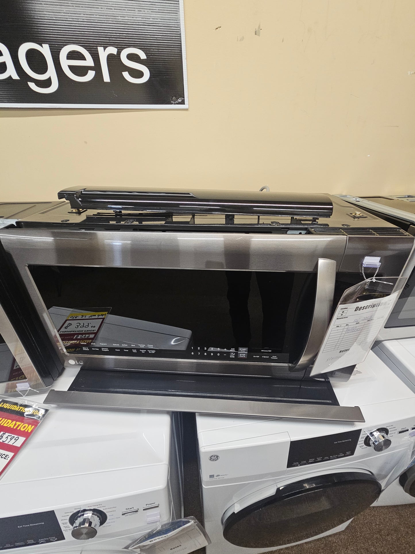 LG 2.2 Cu Ft Over the Range Microwave-LMV2257BD