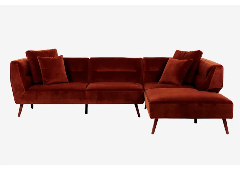 Sectional Nayeli 2 Piece with Chaise - Dark Amber