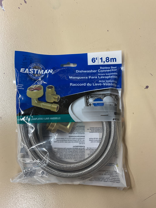 6' Dishwasher Hose & Connectors