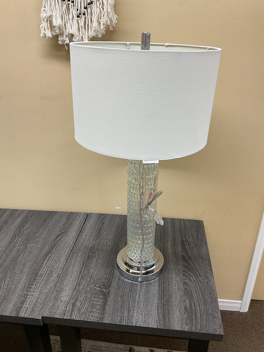 LAMPE À DEL EN VERRE TAILLÉ 31" - RSTQ-8142