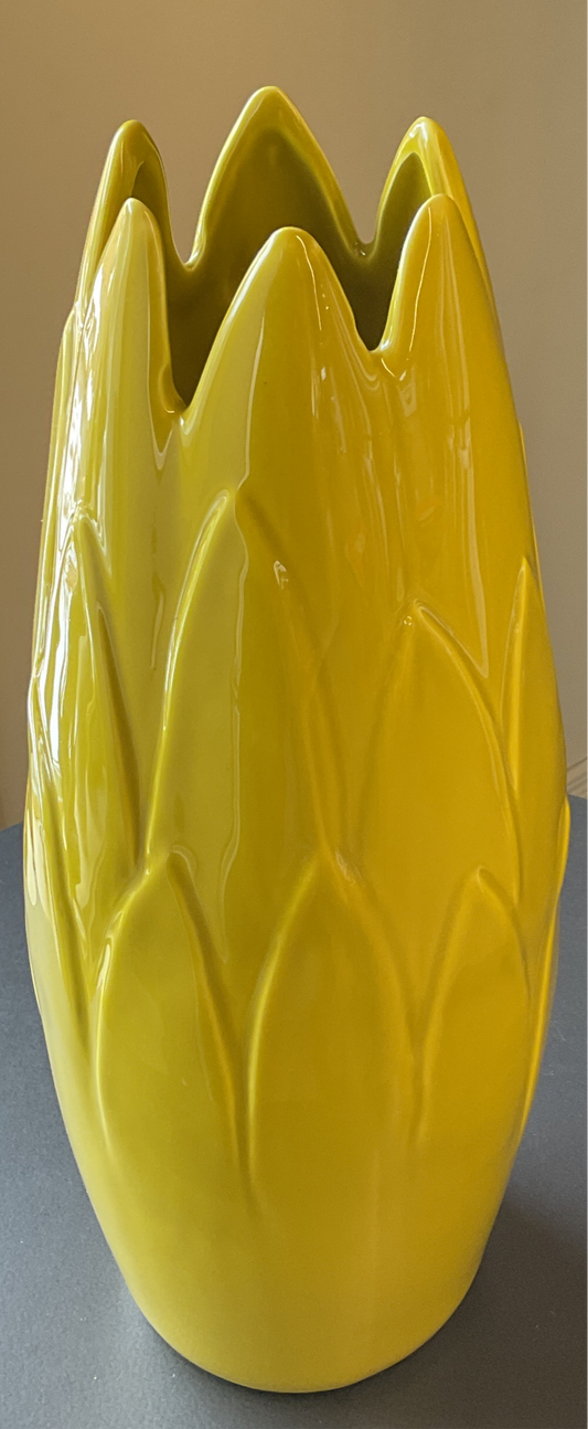 ART VASE MED LEMON YELLOW