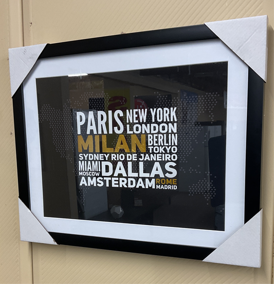 TOILE VILLES DU MONDE 16X20