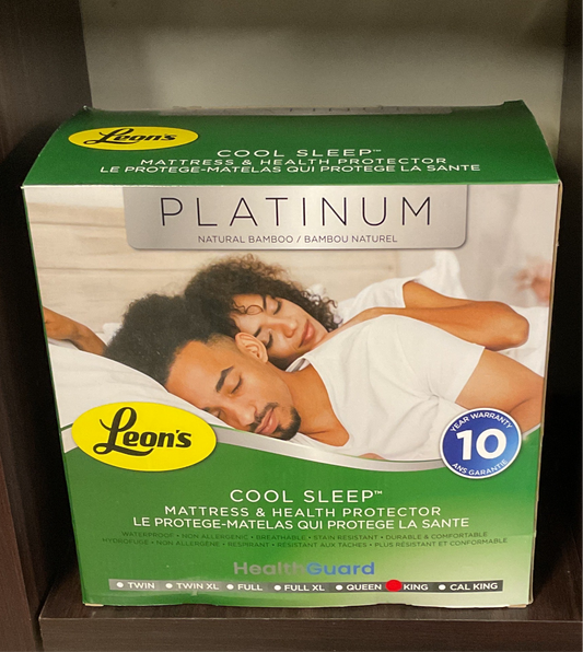 Protège-matelas King Size Healthguard-Plat.Bamboo