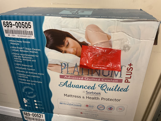 Full Skirt 30" Mattress Protector - Platinum