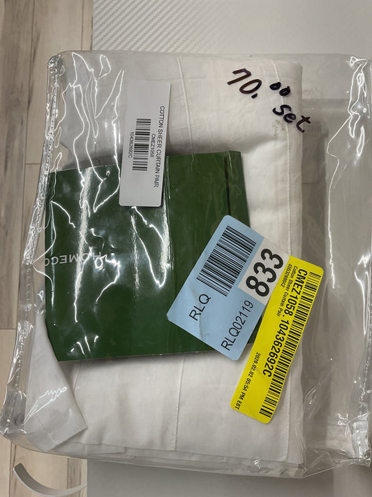 COTTON SHEER CURTAIN PAIR