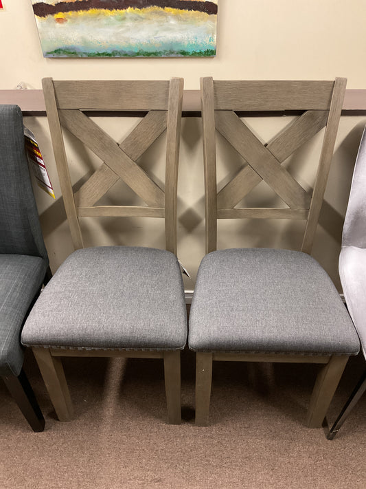 DINING UPH SIDE CHAIR  GRAY ALDWIN UPH CHAIR(2/CN)-D617-01