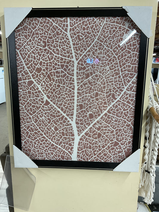 Framed Acrylic Canvas - Leaves 20X24