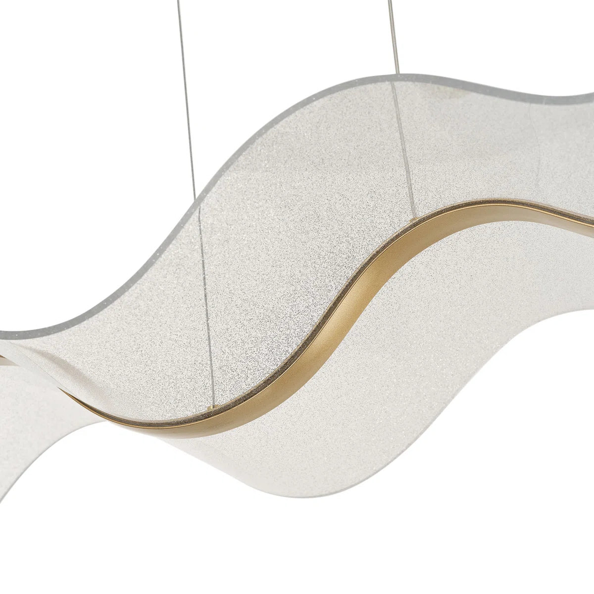 3000K LED Gold Modern Linear Pendant Light Fixture
