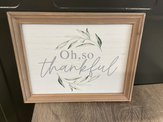 PLAQUE MURALE « OH SI RECONNAISSANT »