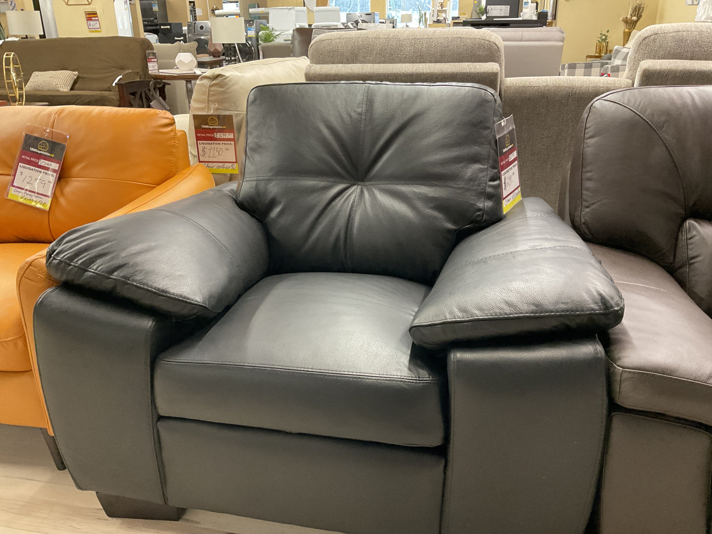 Leather Chair - Black