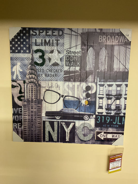 Impression « Manhattan Life » 40 x 40 cm - AWD11251-LEO