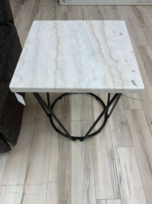 Table d'appoint SQ - Marbre blanc