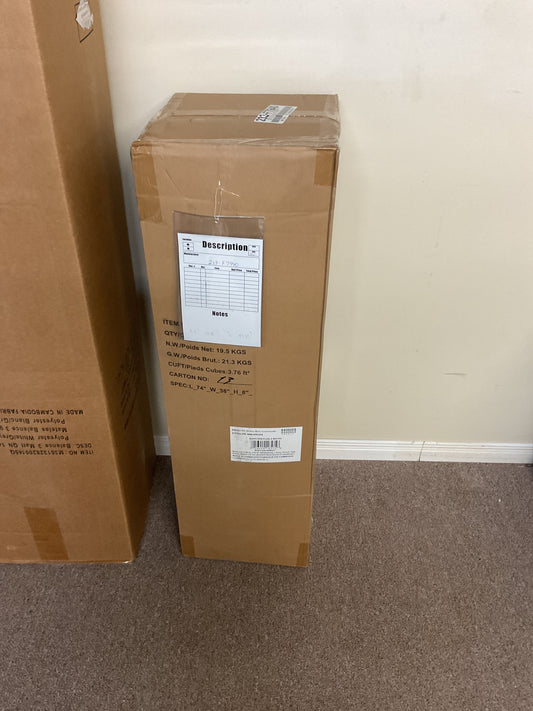 Twin Mattress - 8in White/Grey Plus Top - Balance3