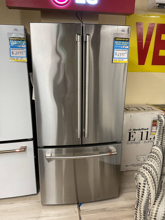 Café™ 18.6 Cu. Ft. Counter-Depth French-Door Refrigerator Stainless Steel - CWE19SP2NS1
