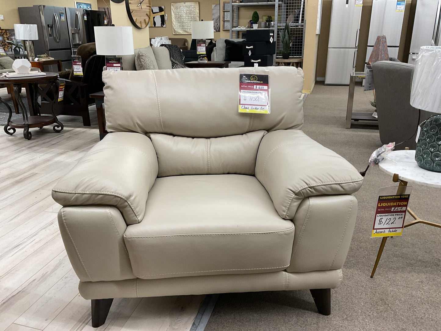 Chair Silver Grey - Leather