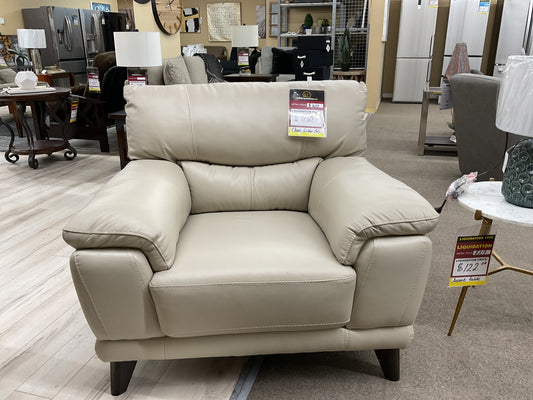 Chair Silver Grey - Leather