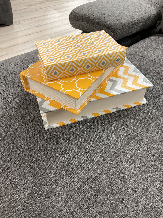 COFFRET JAUNE LOT DE 3