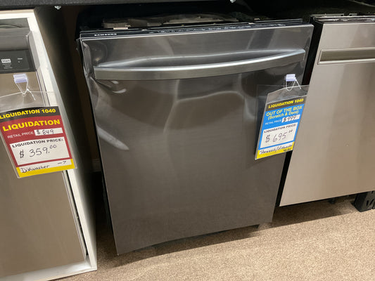 Samsung 24" Top Control Tall Tub Dishwasher in Fingerprint Resistant Stainless Steel with AutoRelease, 3rd Rack, 48 dBA. - DW80R5061UG/AA