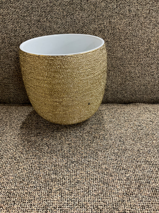 JARDINIÈRE À POT BRAVA GOLD SPUN-903219A