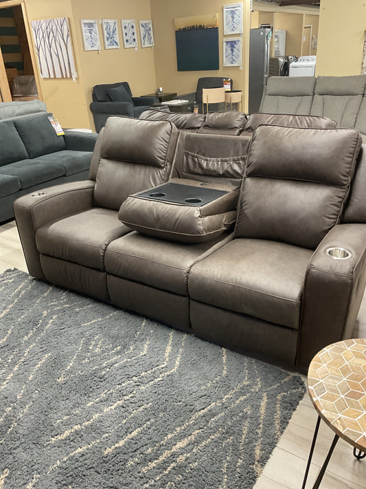 Canapé inclinable avec table rabattable en polyuréthane Umber - Lavenhorne