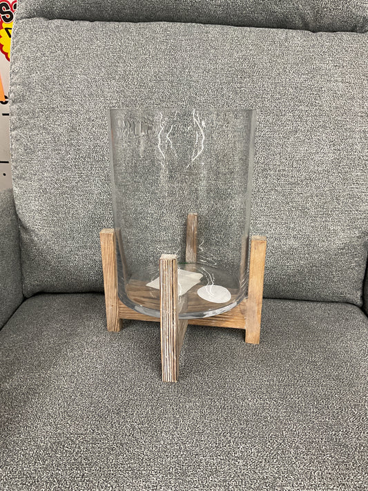 Vase en verre avec support