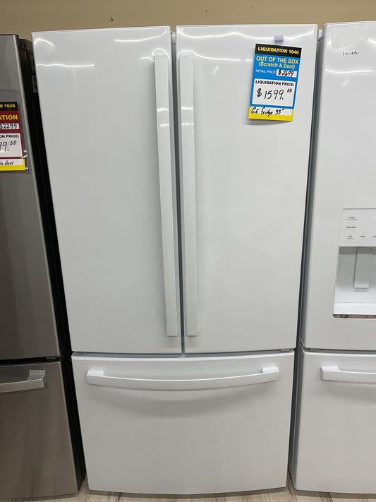 GE 18.6 Cu. Ft. Counter-Depth French-Door Refrigerator White